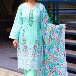 লাক্সারী সুতি রেডি থ্রি-পিছ।(কোড:২৬০২)